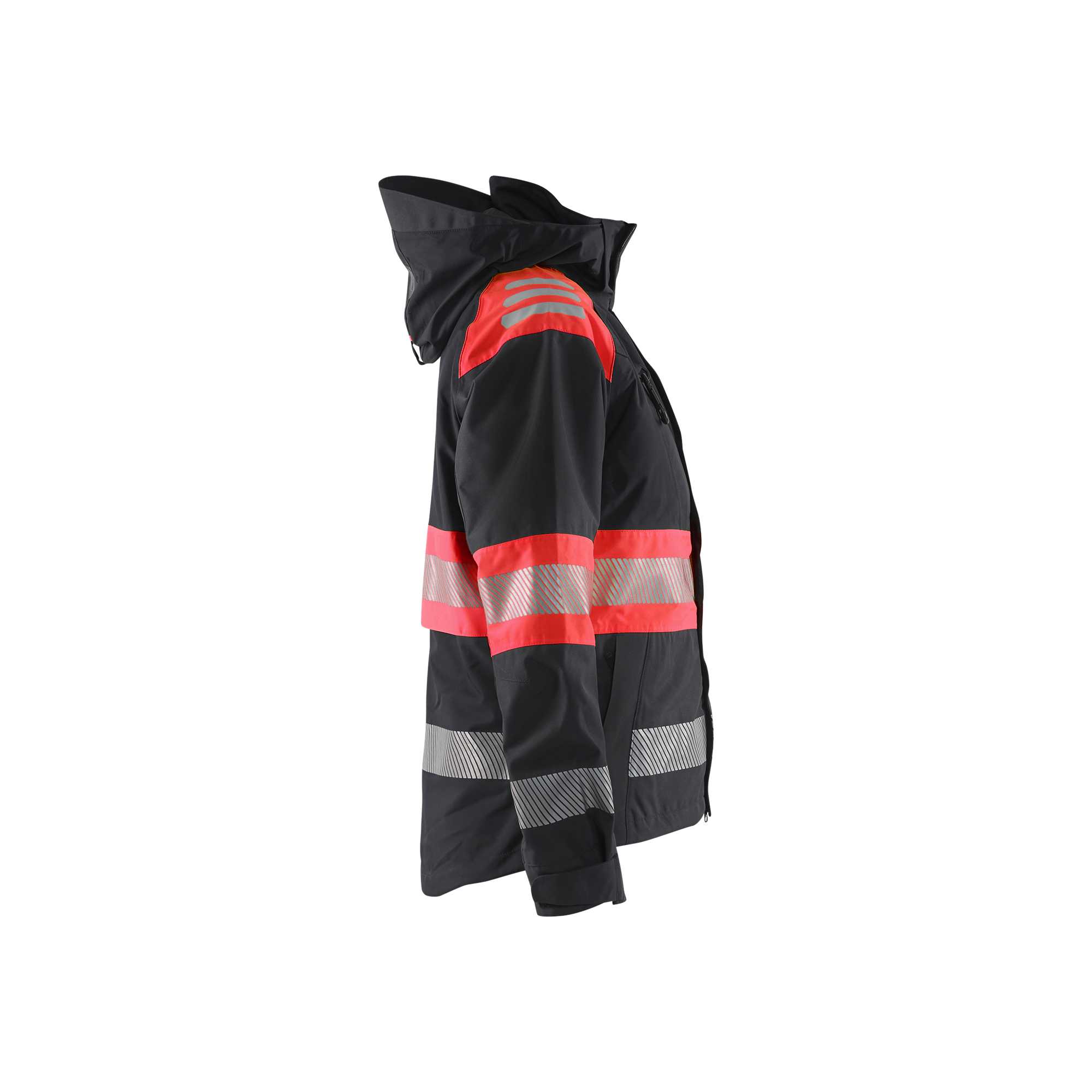 BLAKLADER 44301977 WOMEN’S HI VIS SHELL JACKET Hi Vis Reflective Shell Work Jacket WOMEN - Waterproof